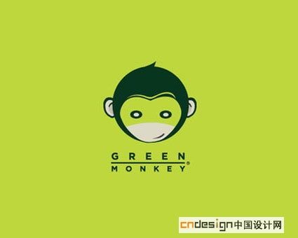 猴 - 图形字体设计 - 创意字体设计_LOGO设计欣赏